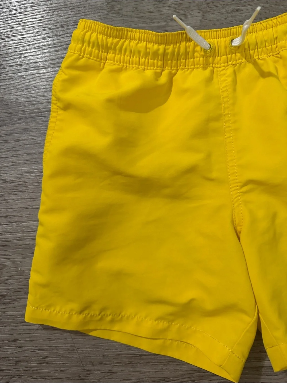 Polo by Ralph Lauren Yellow Kids Swim Trunks with Navy Pony